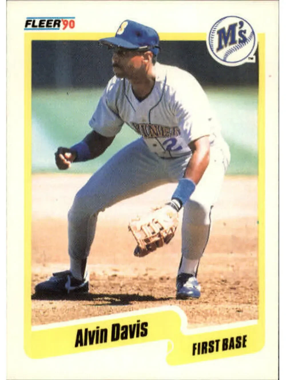 1990 Alvin Davis Fleer Baseball Card #512